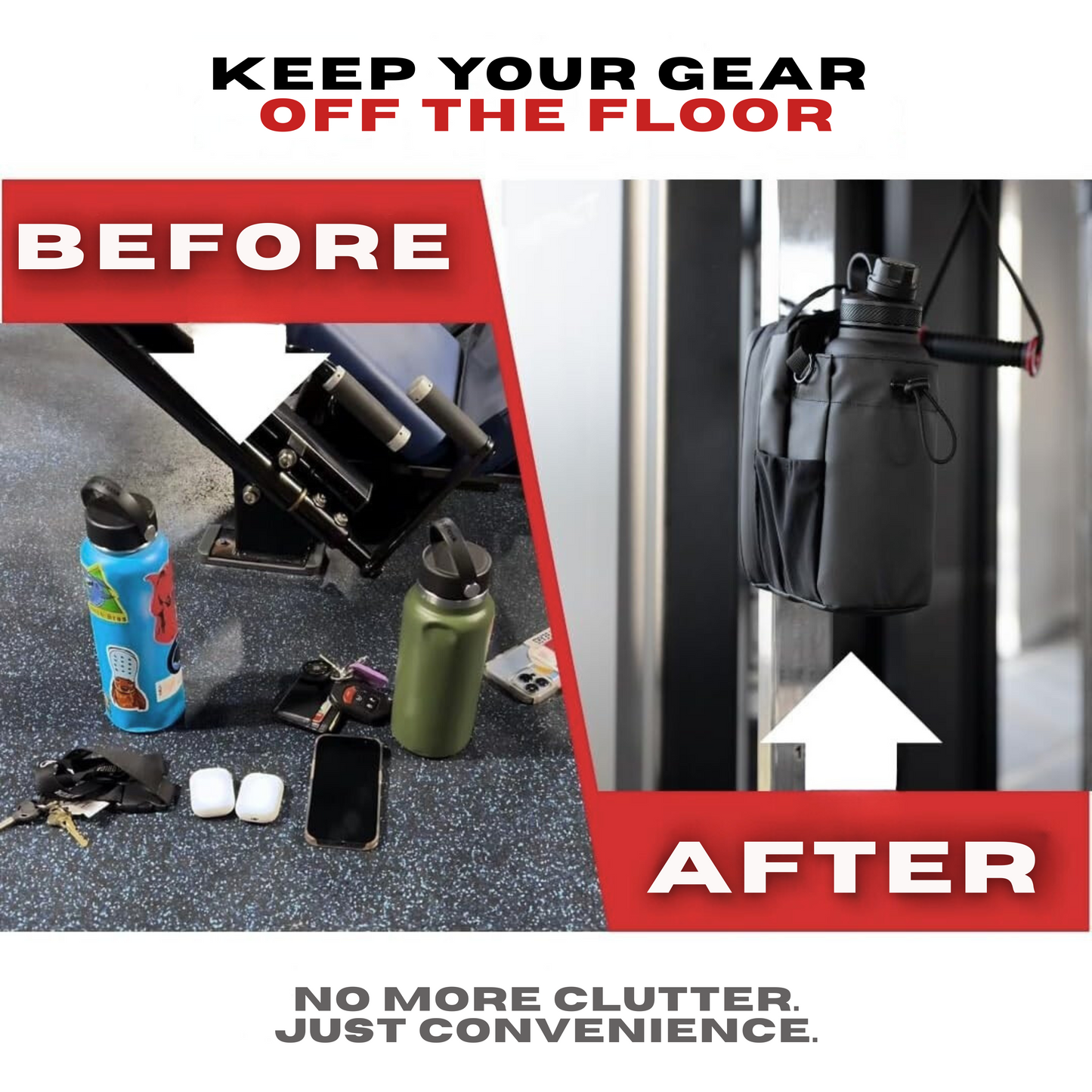 Magnetic Sports Bag for Bottle & Essentials