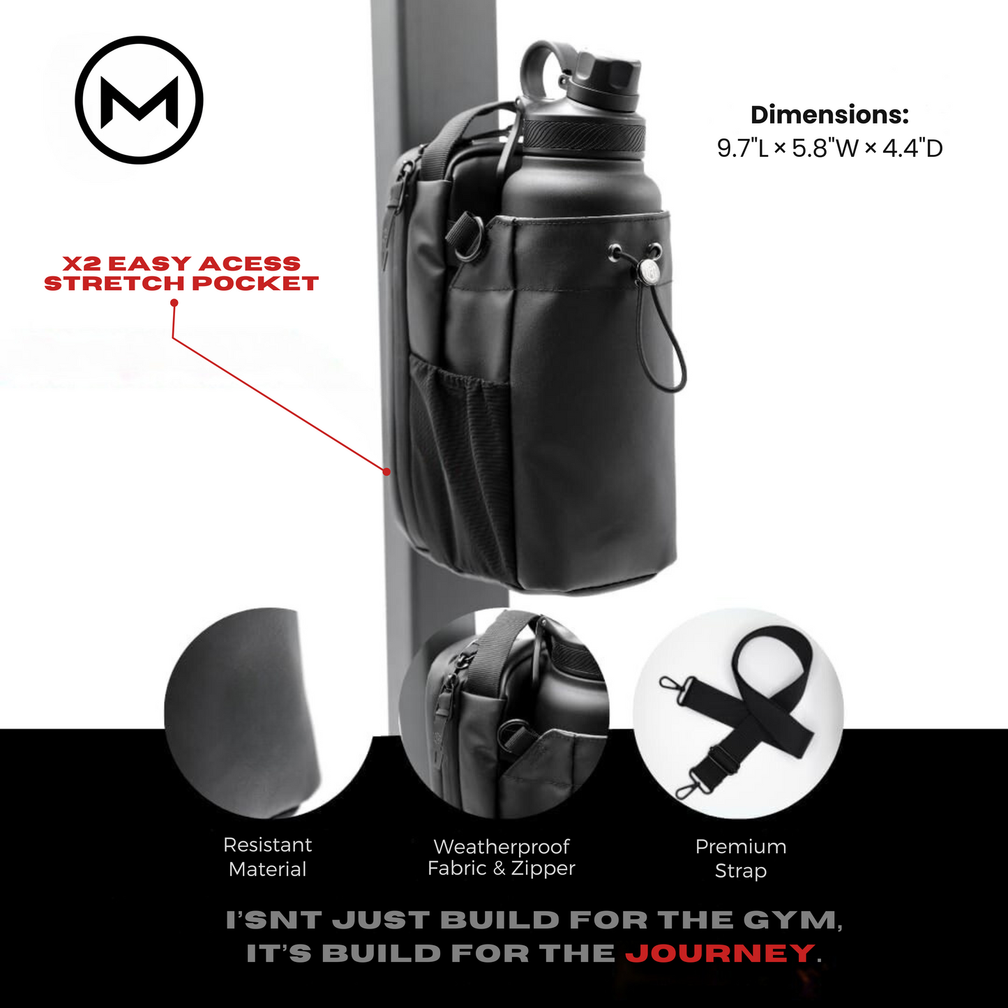 Magnetic Sports Bag for Bottle & Essentials