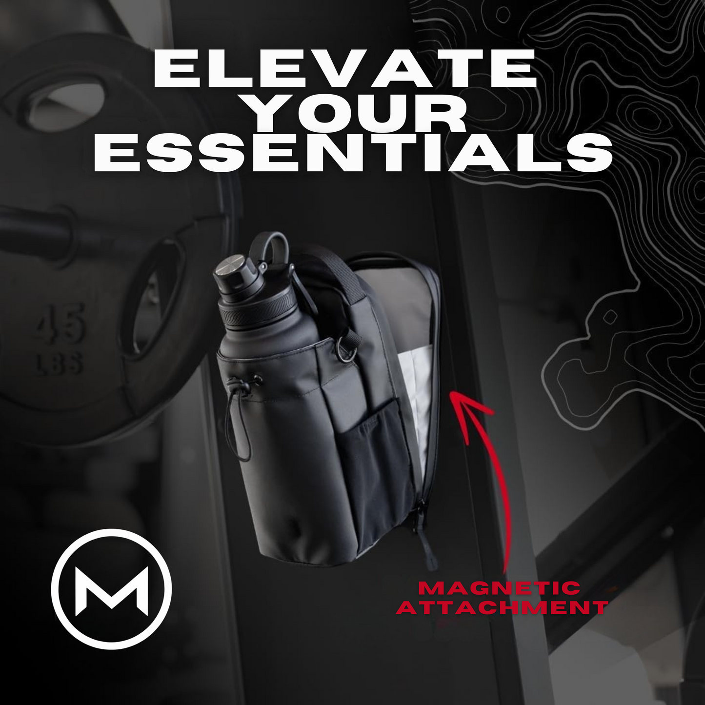 Magnetic Sports Bag for Bottle & Essentials